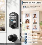 TEEHO TE002 Keyless Fingerprint Door Lock - Matte Black