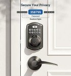 Veise Keyless Fingerprint Door Lock - Matte Black