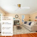 Smart 52-Inch Ceiling Fan with Light & Remote