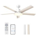 Dreo 52" Smart Fan with Lights and Remote