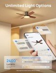 Smart Ceiling Fan with Lights and Remote Control