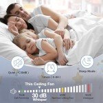 Smart 52in Ceiling Fan with Lights & Remote