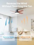 Smart Ceiling Fan with Lights and Remote Control