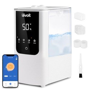 LEVOIT Smart Cool/Warm Mist Humidifier with Aromatherapy, 4.5L