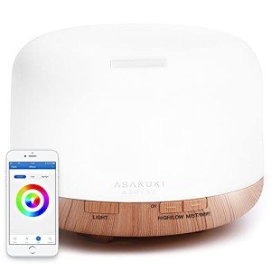ASAKUKI Smart Wi-Fi Essential Oil Diffuser, 500ml