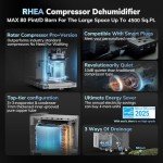 Energy Star 2025 Smart Dehumidifier with Drain Hose