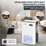 ToLife 1000 sq.ft Dehumidifier with LED Light