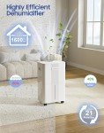 21-Pint Portable Dehumidifier with Smart Humidity Control