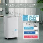 Waykar 80 Pints Energy Star Dehumidifier for Large Rooms