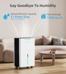 1500 Sq. Ft. Smart Dehumidifier for Home