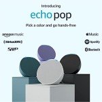 Amazon Echo Pop - Compact Alexa Speaker, Glacier White