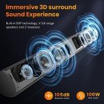 40-Inch Wireless Bluetooth Soundbar with HDMI-ARC