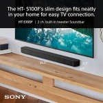 Sony S100F Compact Bluetooth Soundbar with Clear Sound