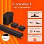 VIZIO 5.1 Soundbar with Wireless Subwoofer & Bluetooth