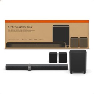 Amazon Fire TV Soundbar Plus with Subwoofer & Speakers