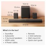 Amazon Fire TV Soundbar Plus with Subwoofer & Speakers
