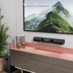 Compact 90W Sound Bar with Subwoofer for TV