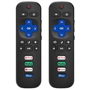 Replacement Remote for Roku TVs (2 Pack)