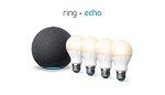 Ring Smart Lighting A19 Bulbs & Echo Bundle