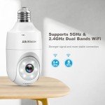 AlkiVision 2K Outdoor Smart Bulb Security Cameras