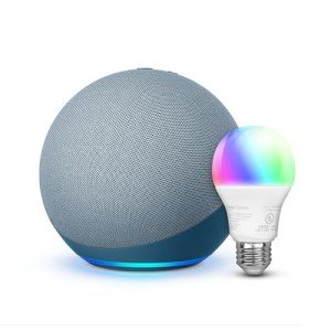 Echo Dot with Smart Color Bulb Bundle