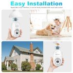 AlkiVision 2K Outdoor Smart Bulb Security Cameras