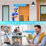 AlkiVision 2K Outdoor Smart Bulb Security Cameras