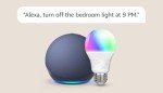 Echo Dot with Smart Color Bulb Bundle