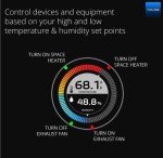 Smart Wireless Temperature & Humidity Sensors - 2 Pack