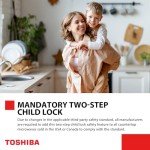 Toshiba Compact Microwave with Auto Menus & Child Lock