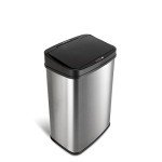 NINESTARS Touchless Motion Sensor Trash Can, 13 Gal