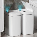 Smart Touchless Bathroom Trash Can - 2 Pack