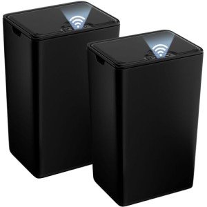 2-Pack Touchless Motion Sensor Bathroom Trash Cans