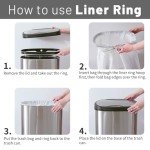 NINESTARS Touchless Motion Sensor Trash Can, 13 Gal