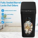 Automatic Touchless Bathroom Trash Can - 2 Pack