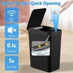 Automatic Touchless Bathroom Trash Can - 2 Pack