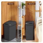 Yatmung 2.5 Gallon Touchless Trash Can - Black