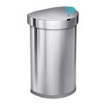 simplehuman 45L Automatic Sensor Trash Can, Stainless Steel