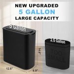 Cesun Touchless 5-Gallon Bathroom Trash Can