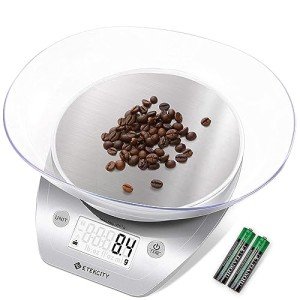 Etekcity Digital Kitchen Scale with Bowl, 11lb/5kg
