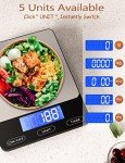 Digital Kitchen Scale - 33lb Rechargeable Stainless Steel