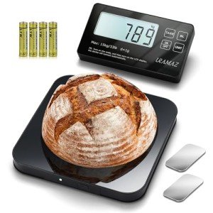 Stainless Steel Digital Food Scale with Detachable Display