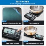 Stainless Steel Digital Food Scale with Detachable Display