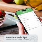 Nutrition Scale with Glass Surface for Meal Prep