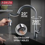Delta Essa Touch Kitchen Faucet with Pull Down Sprayer