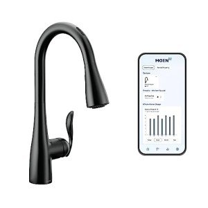 Moen Matte Black Smart Touchless Kitchen Faucet