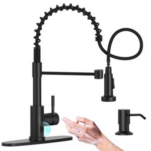 Smart Touchless Kitchen Faucet with Soap Dispenser