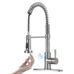 Touchless LED Kitchen Faucet with Motion Sensor