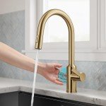 Kraus Oletto Touchless Kitchen Faucet in Brass