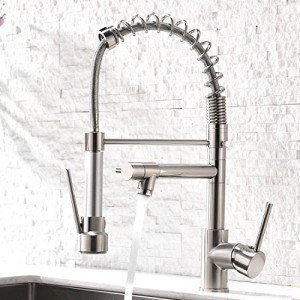 AIMADI Modern Stainless Steel Kitchen Faucet with Sprayer